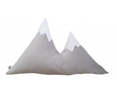 Poduszka w kształcie gór SZARA